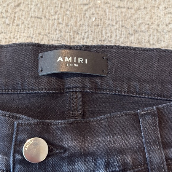 AMIRI Black Distressed Skinny Jeans Sz 38x35
amiri cashew flower kilim mx1 jeans - Picture 5 of 11